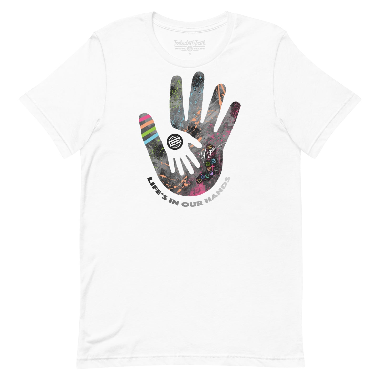 Life's in Our Hands | Unisex Ultra-Soft Eco Dreamy Tee | Pure Black