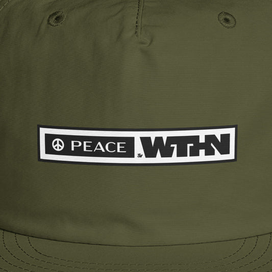 Peace Wthn™ | Unisex | Eco Surf Cap | Army Green