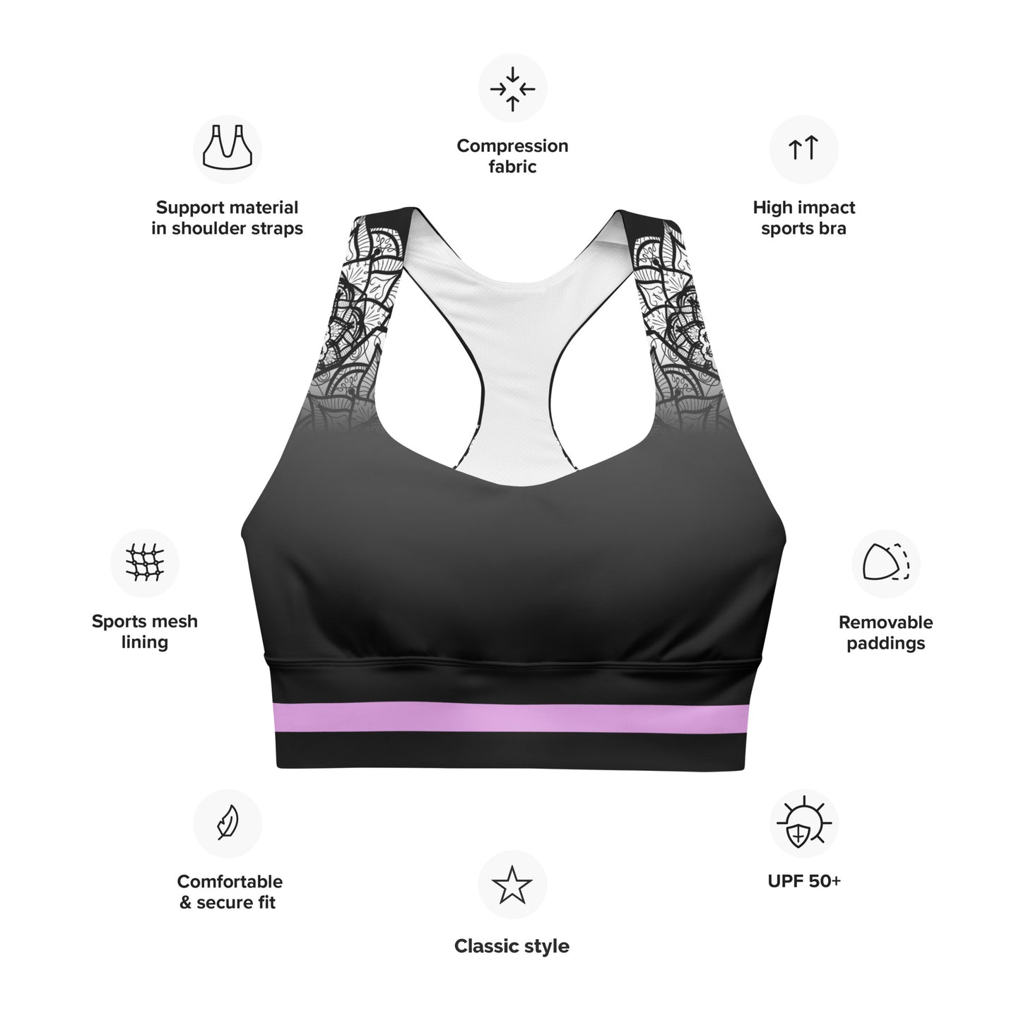 Universal Unity™ | Women's | Longline Eco Bliss Sports Bra