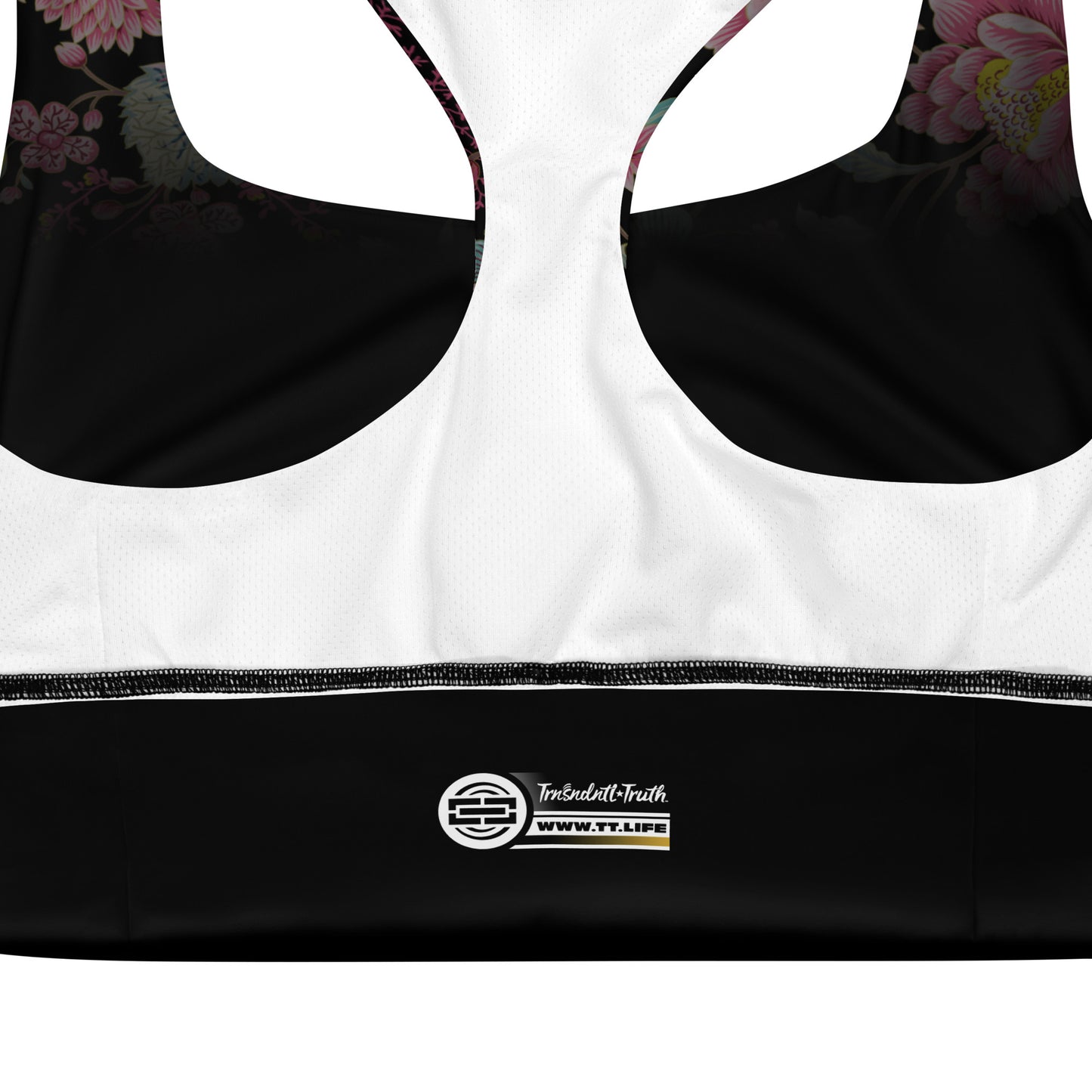 Floral Abundance™ | Women's Longline Eco Bliss™ Sports Bra