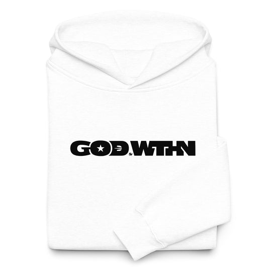 GOD WTHN™ | Unisex Soul-Tough Eco Oversized Hoodie | White Light