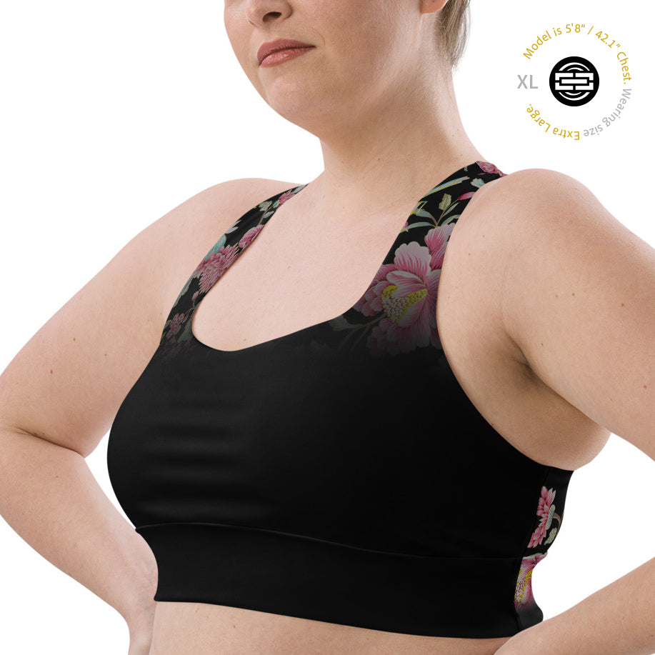 Floral Abundance | Women's Longline Eco Bliss™ Sports Bra