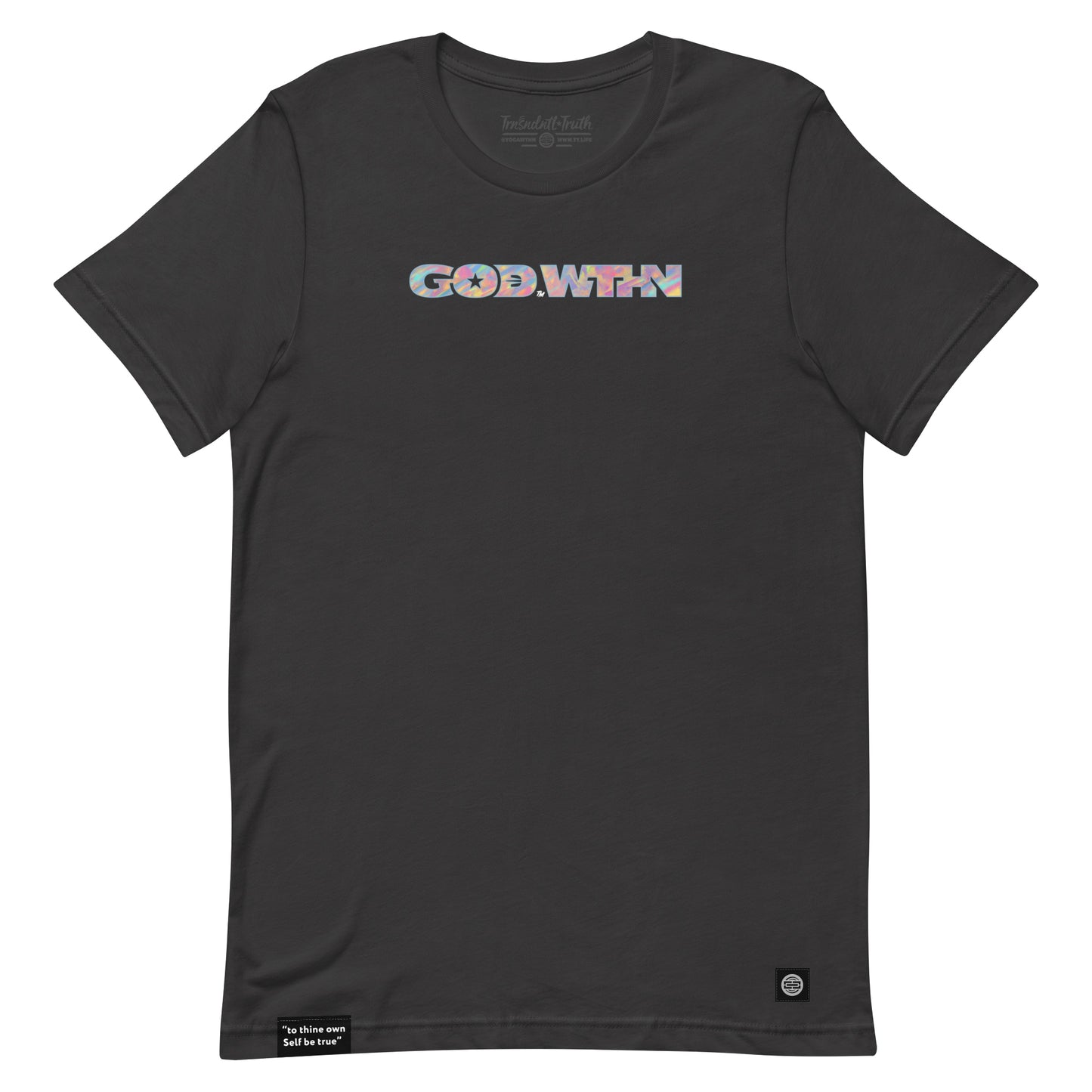 GOD WTHN™ | Unisex Ultra-Soft Eco Dreamy Tee | Astral Light™ | Mystic Charcoal
