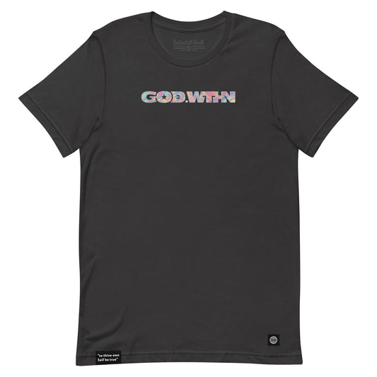 GOD WTHN™ | Unisex Ultra-Soft Eco Dreamy Tee | Astral Light™ | Mystic Charcoal