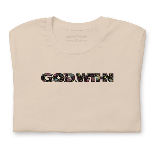 GOD WTHN™ | Unisex Ultra-Soft Eco Dreamy Tee | Floral Abundance™ | Calm Cream