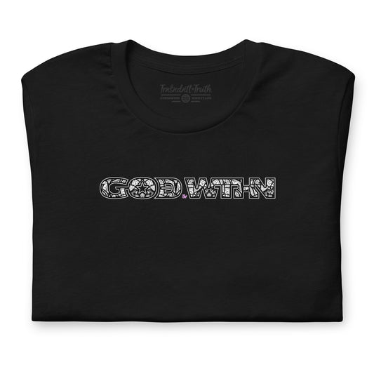 GOD WTHN™ | Unisex Ultra-Soft Eco Dreamy Tee | Universal Unity™ | Pure Black