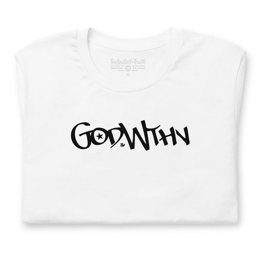 GOD WTHN™ Script | Unisex Ultra-Soft Eco Dreamy Tee | White Light