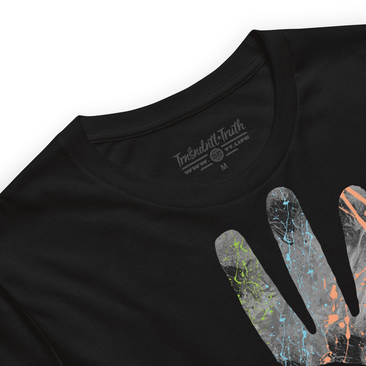 Life's in Our Hands | Unisex Ultra-Soft Eco Dreamy Tee | Pure Black