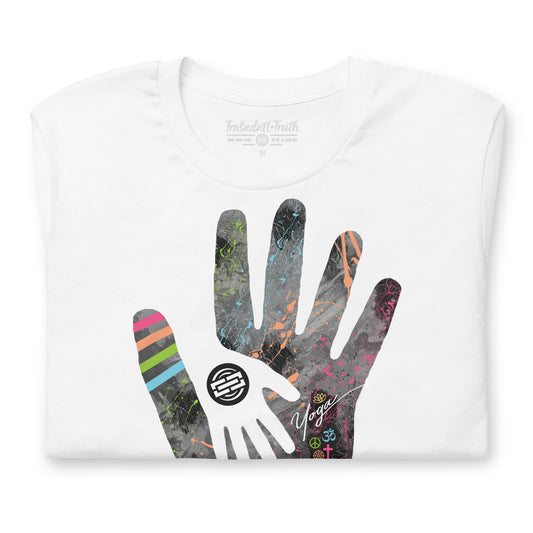 Life's in Our Hands | Unisex Ultra-Soft Eco Dreamy Tee | White Light