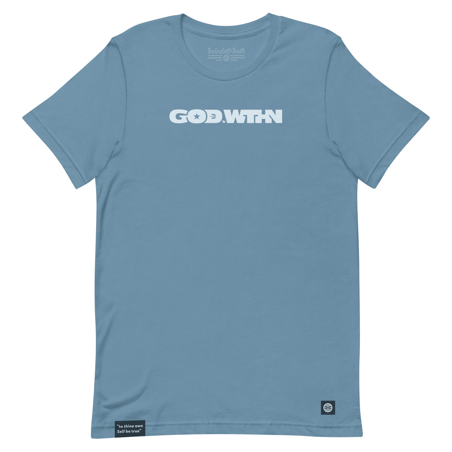 GOD WTHN™ | Unisex Ultra-Soft Eco Dreamy Tee | Deep See Blue