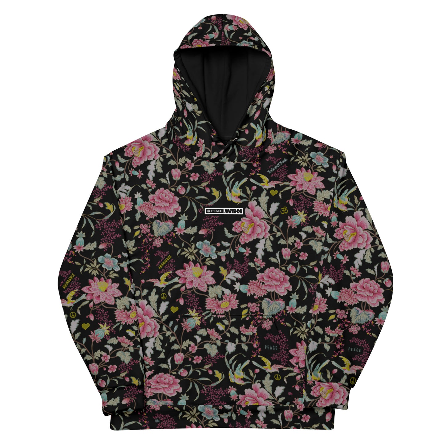 Peace Wthn™ | Unisex | Natural Eco Dreamy Hoodie | Floral Abundance