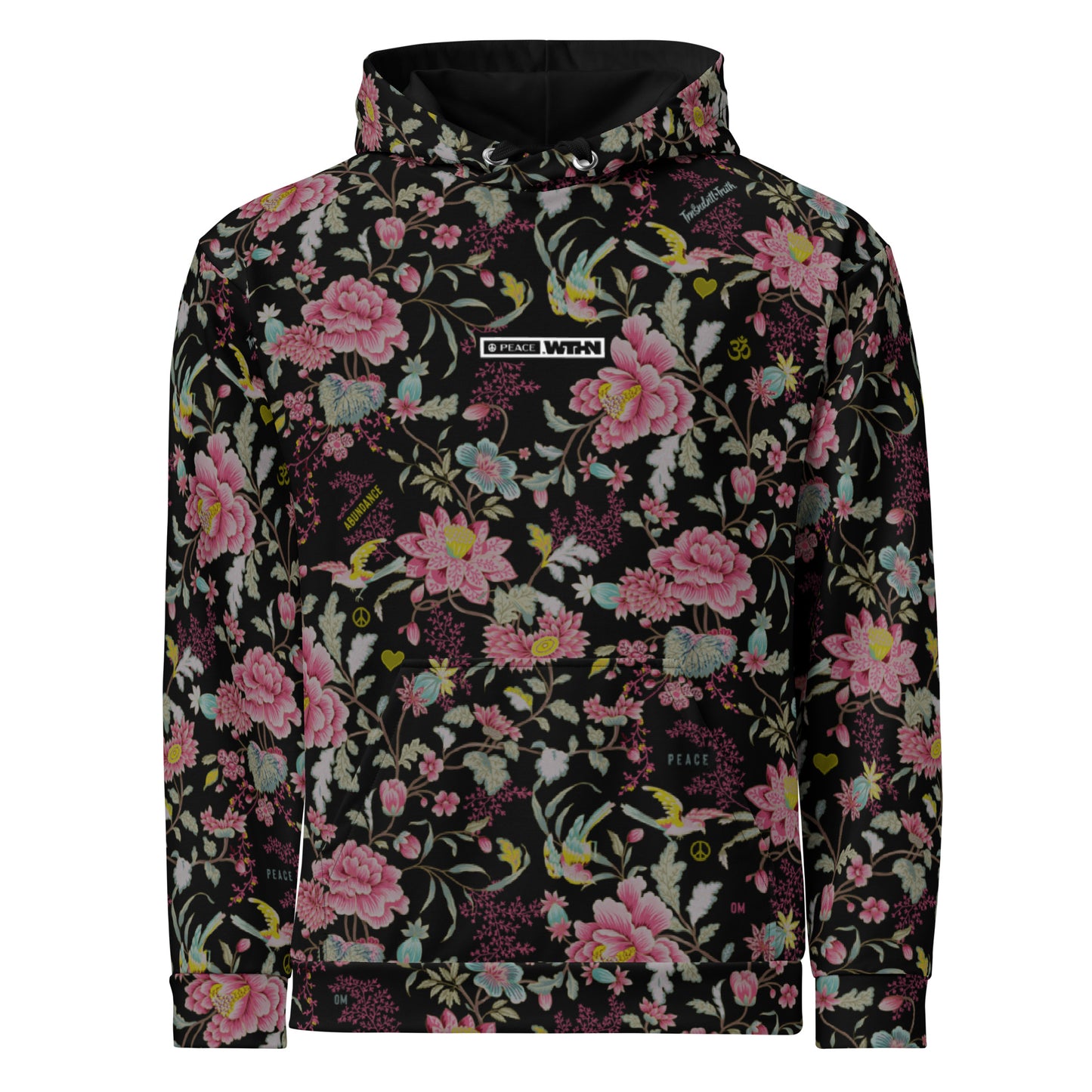 Peace Wthn™ | Unisex | Natural Eco Dreamy Hoodie | Floral Abundance