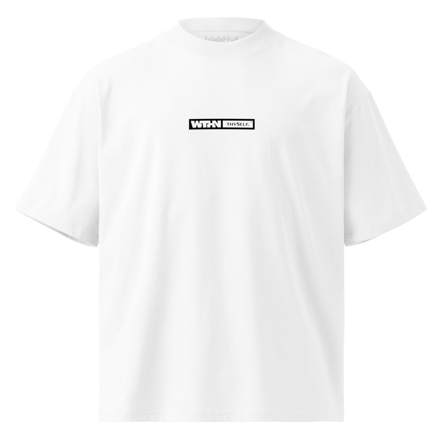 Wthn thySelf.™ | Unisex | Organic Eco Oversized Tee | Pure Black