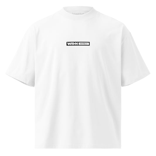 Wthn thySelf.™ | Unisex | Organic Eco Oversized Tee | White Light