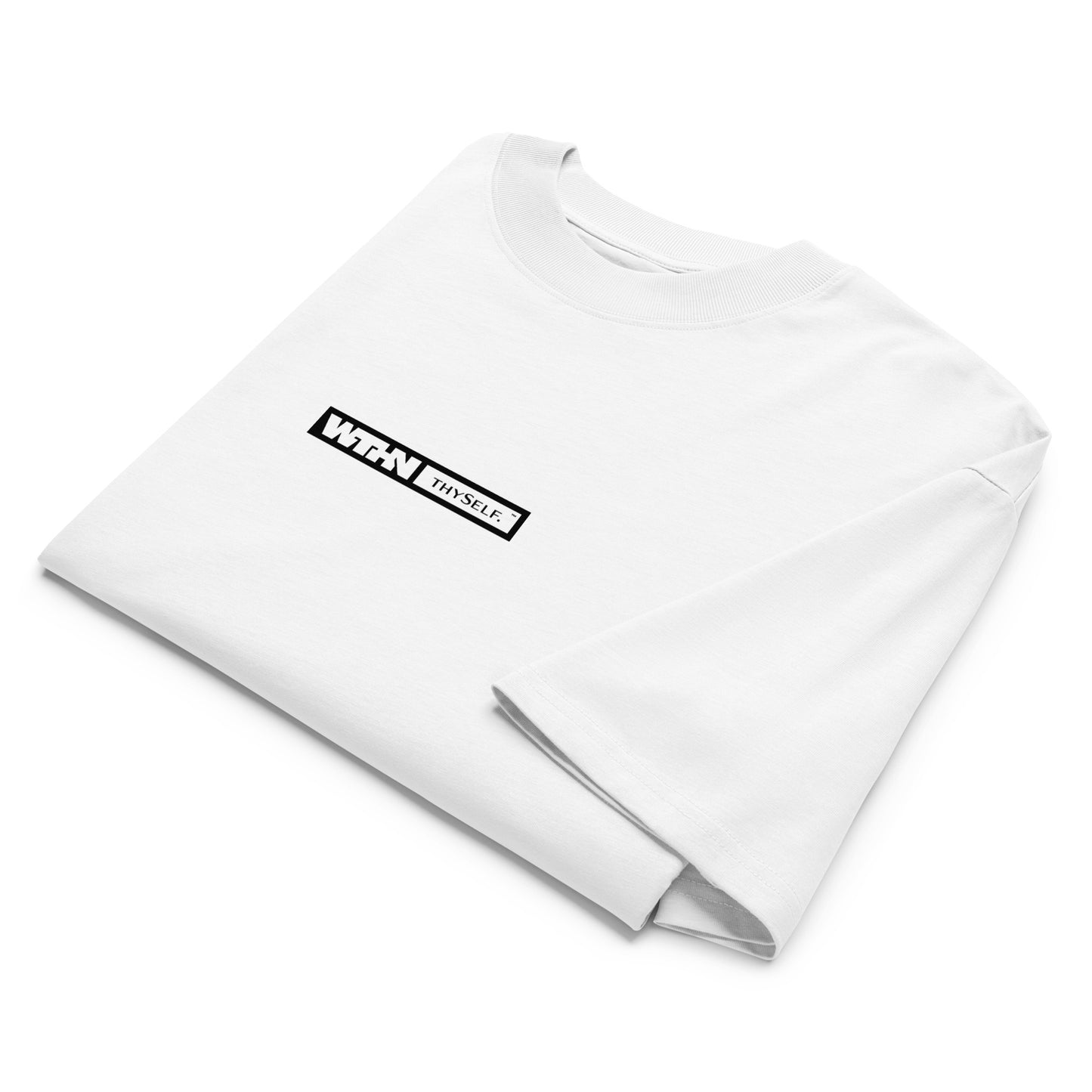 Wthn thySelf.™ | Unisex | Organic Eco Oversized Tee | White Light